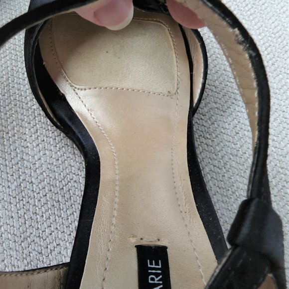 Glam Black Beaded Strappy heels by Alex Marie-Womens Sz 7.5M-New/Store Model - Picture 8 of 8